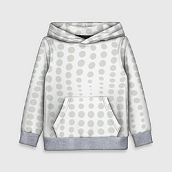 Толстовка-худи детская Пятнистые оптические круги - абстрактная иллюзия, цвет: 3D-меланж