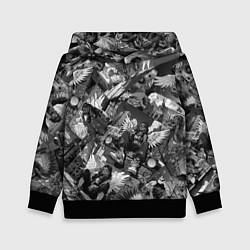 Детская толстовка Городской ангел с крыльями в стиле аниме