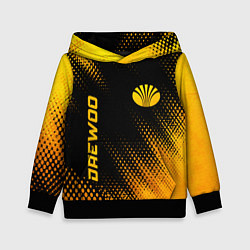 Толстовка-худи детская Daewoo - gold gradient вертикально, цвет: 3D-черный