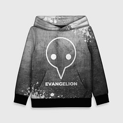 Толстовка-худи детская Evangelion - grey gradient, цвет: 3D-черный