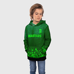 Толстовка-худи детская Beastars - green gradient посередине, цвет: 3D-черный — фото 2