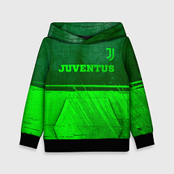 Толстовка-худи детская Juventus - green gradient посередине, цвет: 3D-черный