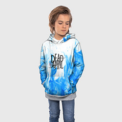 Толстовка-худи детская Dead by april fire blue, цвет: 3D-меланж — фото 2