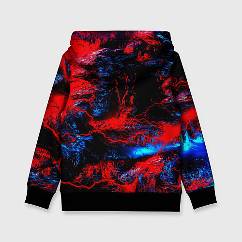 Детская толстовка Космические краски шторм / 3D-Черный – фото 2