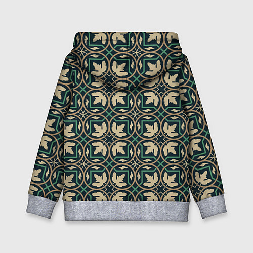 Детская толстовка Геометрический узор арабеска / 3D-Меланж – фото 2