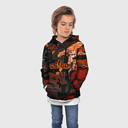 Толстовка-худи детская CSGO howl kase, цвет: 3D-белый — фото 2