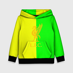 Толстовка-худи детская Ливерпуль текстура спорт, цвет: 3D-черный