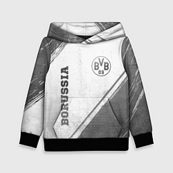 Толстовка-худи детская Borussia - white gradient вертикально, цвет: 3D-черный