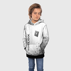 Толстовка-худи детская Roblox - white gradient вертикально, цвет: 3D-черный — фото 2