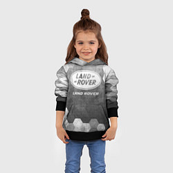 Толстовка-худи детская Land Rover - grey gradient, цвет: 3D-черный — фото 2