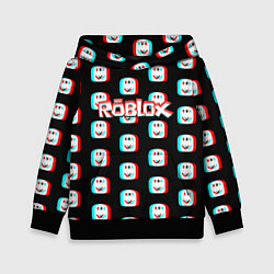 Толстовка-худи детская Roblox pattern glitch, цвет: 3D-черный