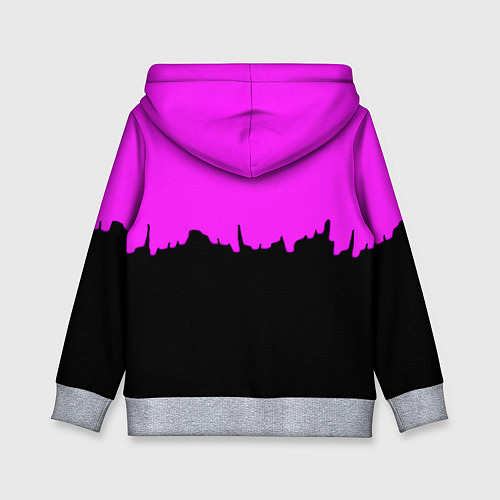 Детская толстовка Tekken розовая геометрия / 3D-Меланж – фото 2