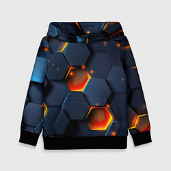 Детская толстовка Шестигранники с подсветкой