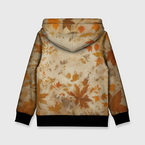 Детская толстовка Волчонок в шарфе / 3D-Черный – фото 2