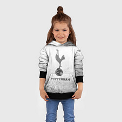 Толстовка-худи детская Tottenham - white gradient, цвет: 3D-черный — фото 2