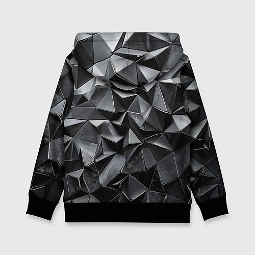 Детская толстовка Изношенная геометрия / 3D-Черный – фото 2