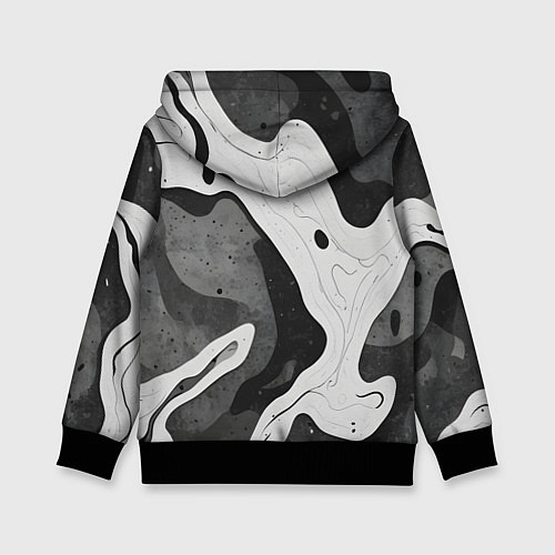 Детская толстовка Камуфляж темный / 3D-Черный – фото 2