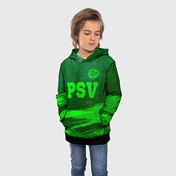 Толстовка-худи детская PSV - green gradient посередине, цвет: 3D-черный — фото 2