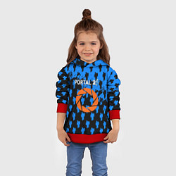 Толстовка-худи детская Portal человечки, цвет: 3D-красный — фото 2