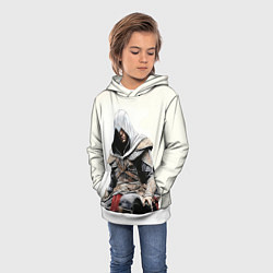 Толстовка-худи детская Assassins creed game 2, цвет: 3D-белый — фото 2
