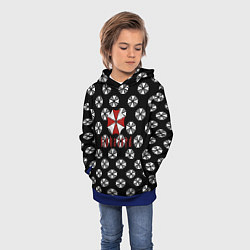 Толстовка-худи детская Resident evil pattern umbrella, цвет: 3D-синий — фото 2