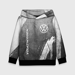 Толстовка-худи детская Volkswagen - grey gradient вертикально, цвет: 3D-черный