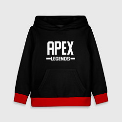 Толстовка-худи детская Apex legends logo white, цвет: 3D-красный