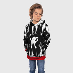Толстовка-худи детская Ъуъ съука mem, цвет: 3D-красный — фото 2
