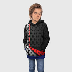 Толстовка-худи детская Marshmello pattern, цвет: 3D-синий — фото 2