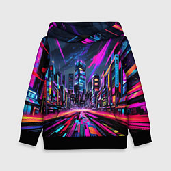 Детская толстовка Неоновый мегаполис