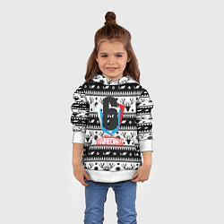 Толстовка-худи детская Rainbow six winter pattern, цвет: 3D-белый — фото 2