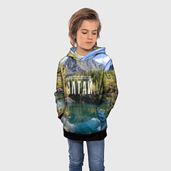 Толстовка-худи детская Горный Алтай, цвет: 3D-черный — фото 2
