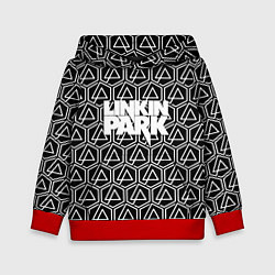 Толстовка-худи детская Linkin park pattern, цвет: 3D-красный