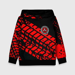 Детская толстовка Mercedes следы от шин