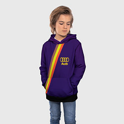 Толстовка-худи детская AUDI line sport, цвет: 3D-черный — фото 2