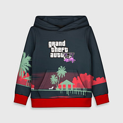 Толстовка-худи детская GTA tropix game, цвет: 3D-красный