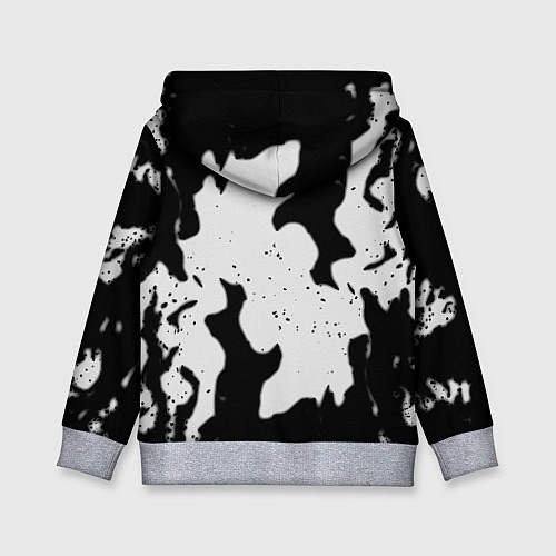 Детская толстовка Серый огонь герб / 3D-Меланж – фото 2