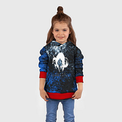 Толстовка-худи детская Deathstranding холодные краски, цвет: 3D-красный — фото 2