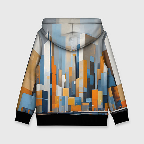 Детская толстовка Архитектура город живопись / 3D-Черный – фото 2