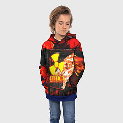 Толстовка-худи детская Stalker howl, цвет: 3D-синий — фото 2