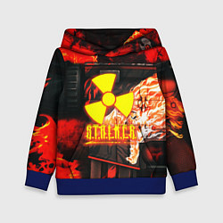 Толстовка-худи детская Stalker howl, цвет: 3D-синий