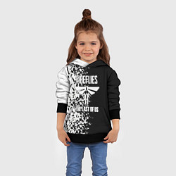 Толстовка-худи детская The Last of Us брызги красок черно белый, цвет: 3D-черный — фото 2