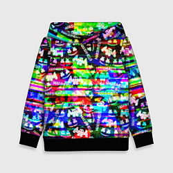 Толстовка-худи детская Marshmello music краски, цвет: 3D-черный