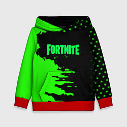 Толстовка-худи детская Fortnite краски звезды, цвет: 3D-красный