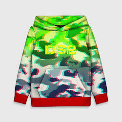 Толстовка-худи детская Death stranding камуфляж, цвет: 3D-красный