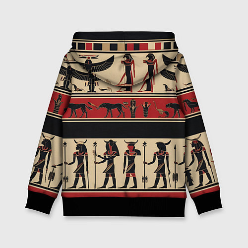 Детская толстовка Египетский орнамент / 3D-Черный – фото 2