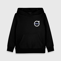 Толстовка-худи детская Volvo logo auto, цвет: 3D-черный