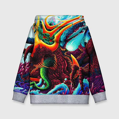 Детская толстовка Doom monster mars / 3D-Меланж – фото 2
