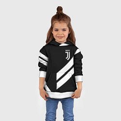 Толстовка-худи детская Juventus line white, цвет: 3D-белый — фото 2