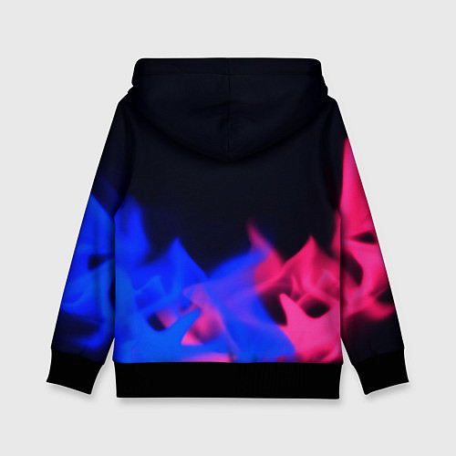Детская толстовка Sonic neon flame / 3D-Черный – фото 2